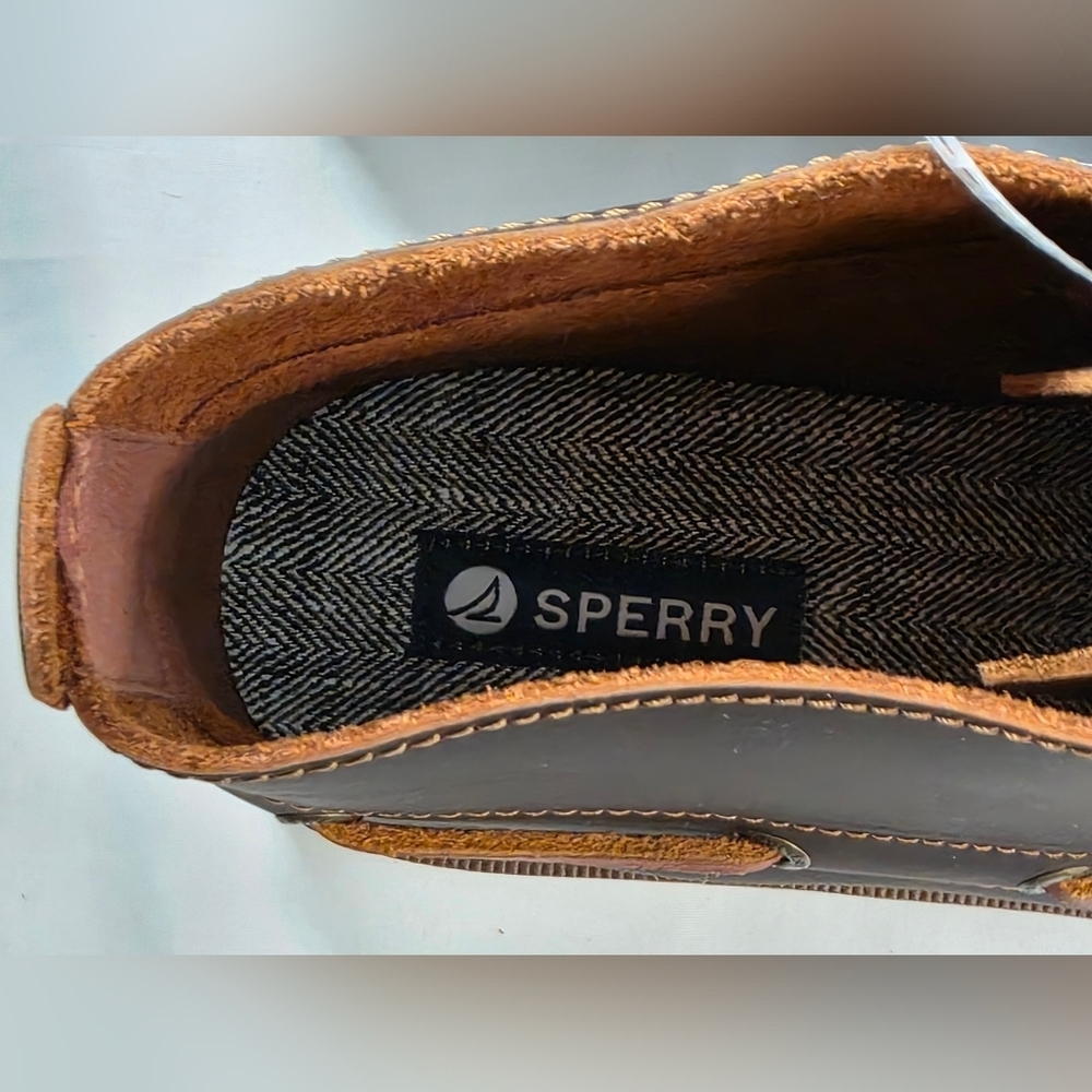 Sperry Authentic Original Chukka Boots Mens Size 11 Dark Beige Leather New - Picture 3 of 10